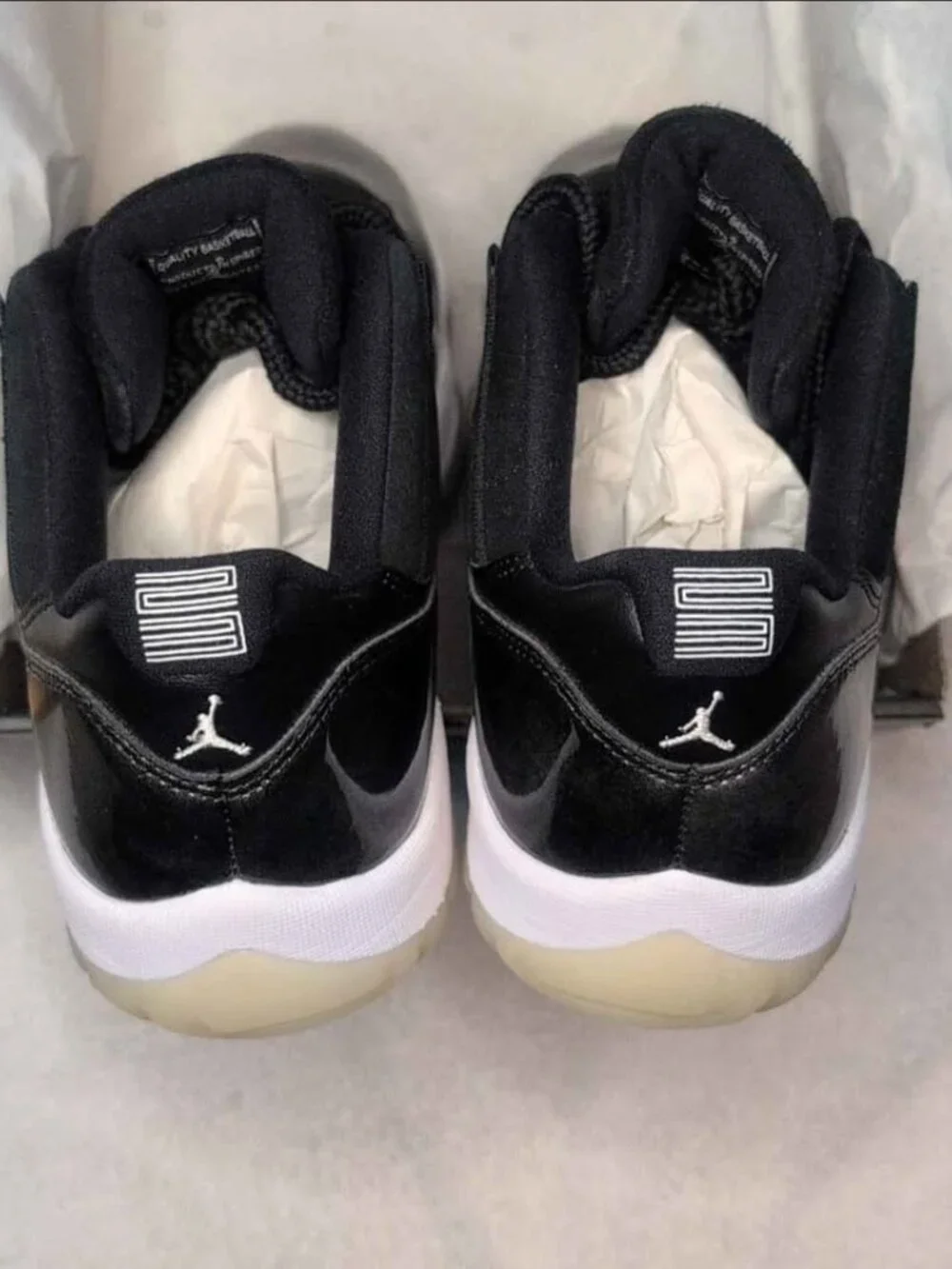 New! Air Jordan Retro 11 Low Barons Black Metallic Silver (2017) Men's Size 10.5